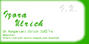 izora ulrich business card